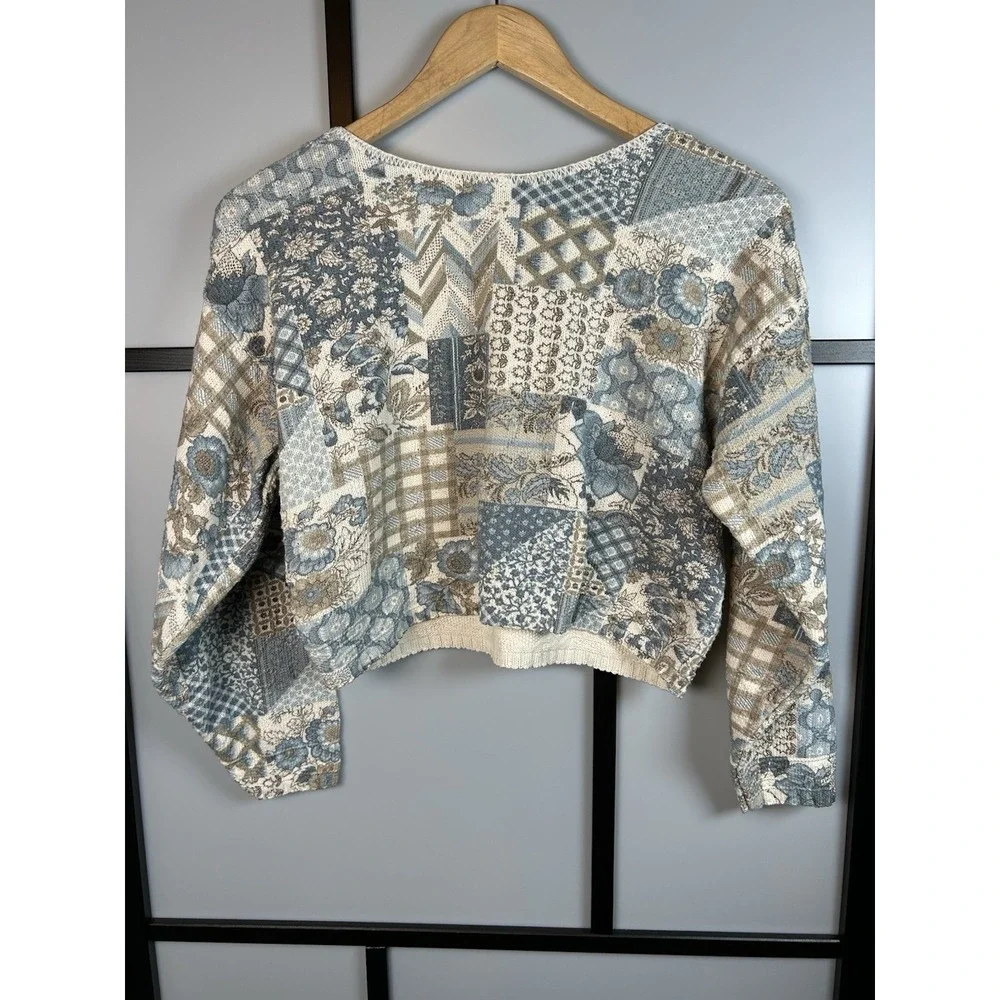 Vintage Glory Us OverSize Knit‎ Pullover Sweater 90s Cottagecore Boho Women's XS - Picture 2 of 8